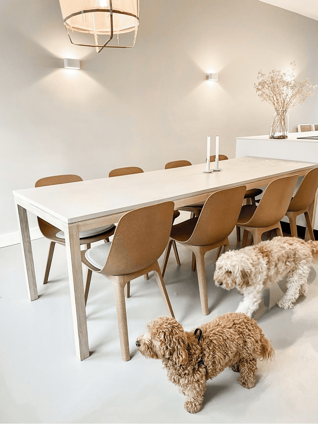 Betonlook tafelblad detail