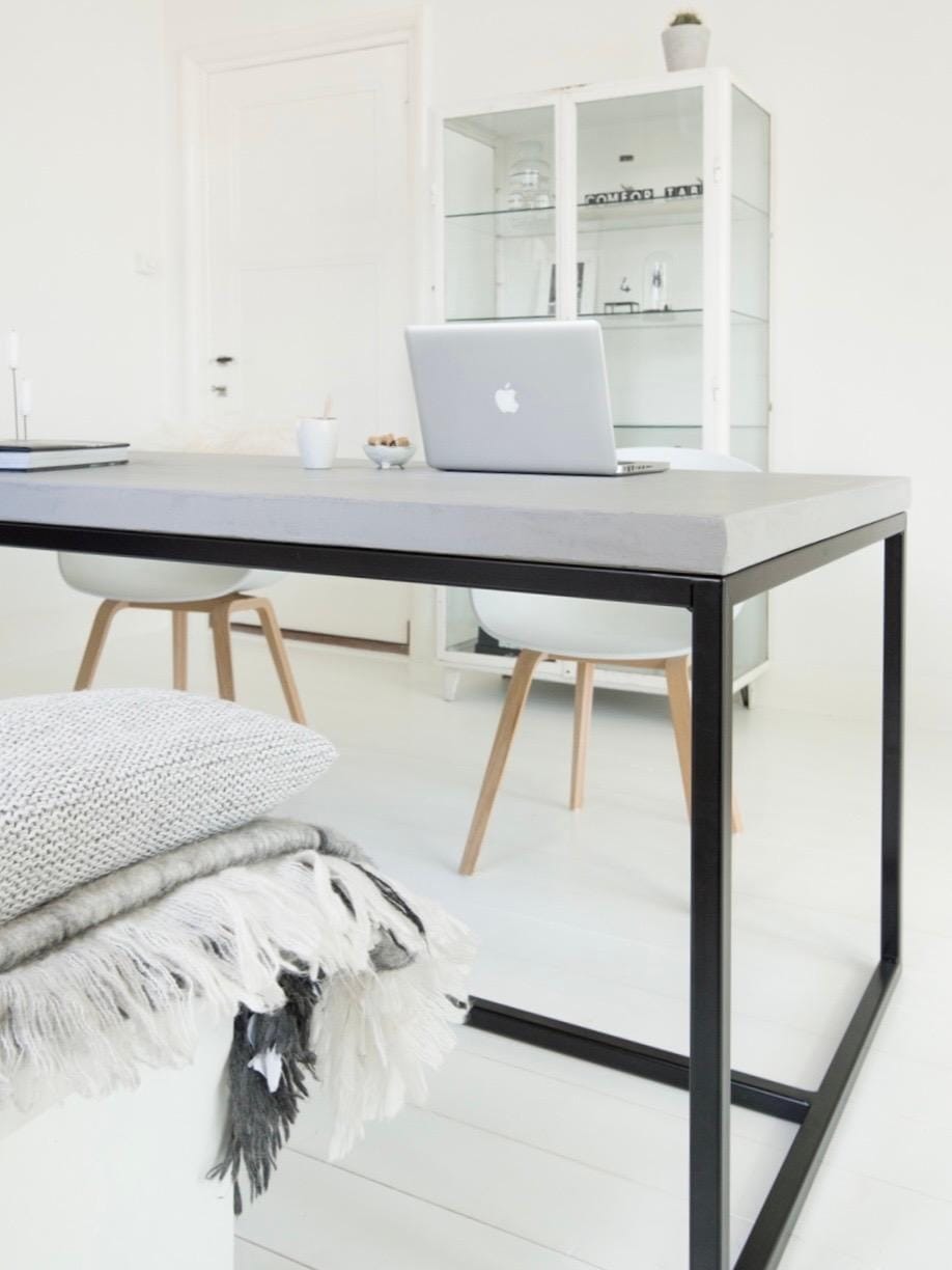 Betonlook tafel Igor – Rechthoekig